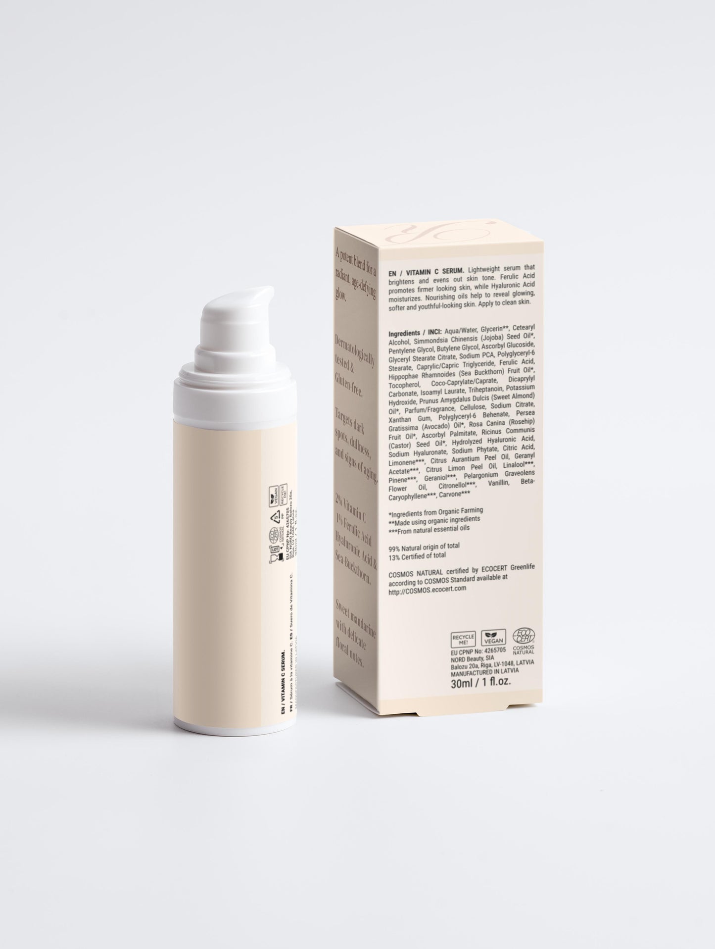 RYXOR Vitamin C Serum - 2% Natural Vitamin C & Ferulic Acid